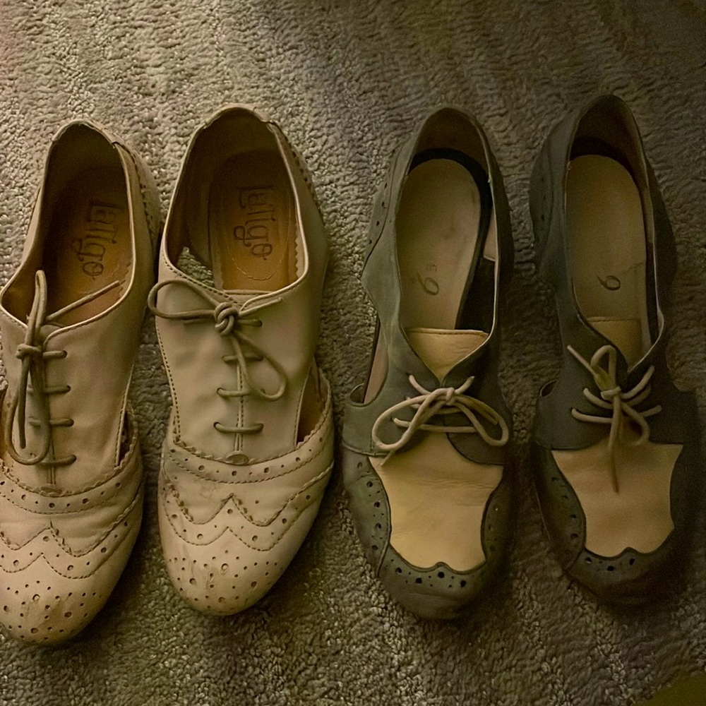 Anthropologie Oxfords Lot
